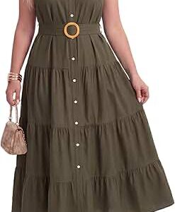 Belted Shirt Dress