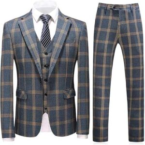 Checked Formal Suit